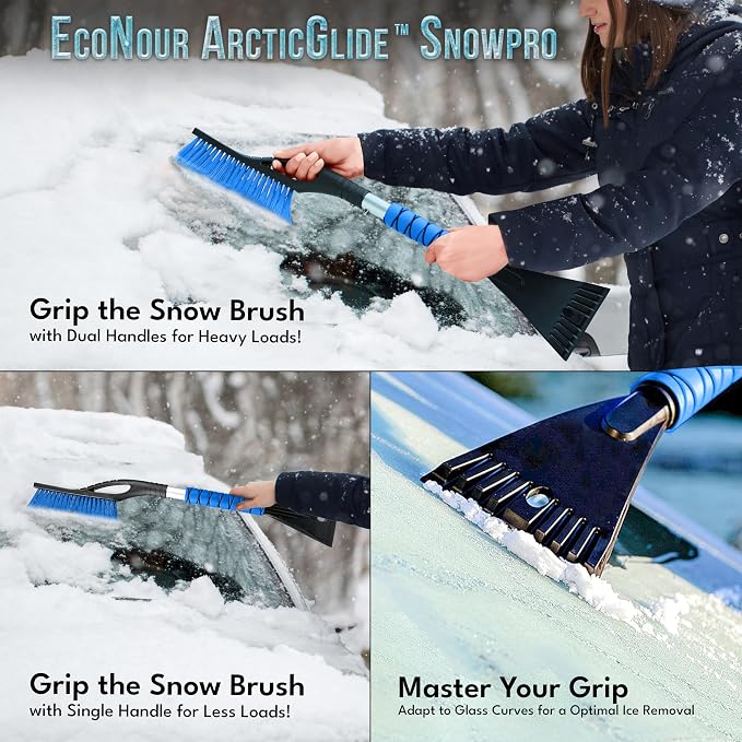 EcoNour 27" Car Snow Brush and Ice Scrapers - Image 2