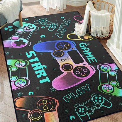 Play Gaming Rug for Bedroom Gamer Mat Gamepad for Boys Room 59"x39" for - Image 7