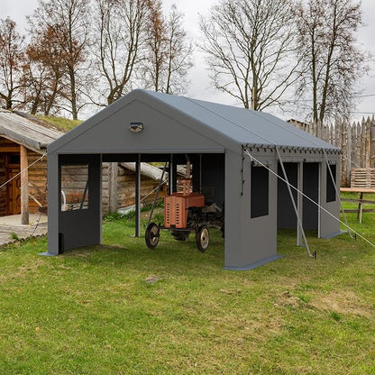 13x25 Carport, Heavy Duty Carport Canopy Garage - Image 8