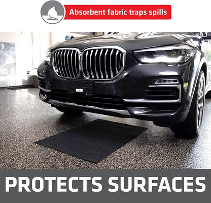 Drymate Oil Spill Mat, Premium Absorbent Oil Pad, Waterproof Backing Contains - Image 3