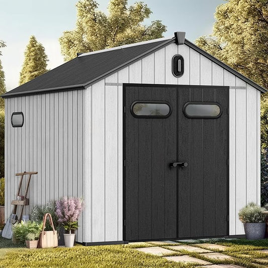 YITAHOME 8x10ft Outdoor Resin Storage Shed by YITAHOME