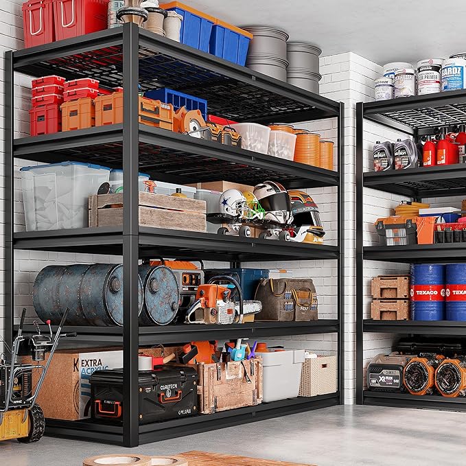 REIBII 78" H Garage Shelving Heavy Duty Load 3000LBS, Adjustable Storage Shelves - Image 6