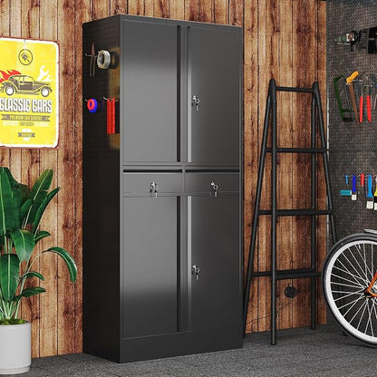 71" Metal Garage Storage Cabinet - Image 8