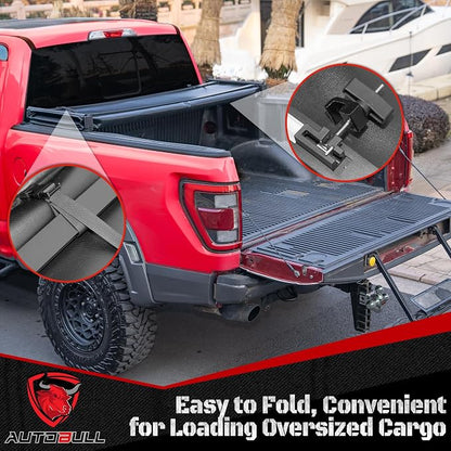 Soft Tri Fold tonneau Cover Compatible - Image 4