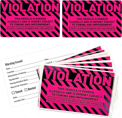 easykart labels 50 Parking Violation Stickers, 5 x 8 inch “Violation - Image 6