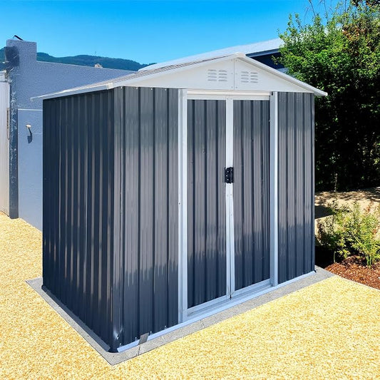 6x4 FT Outdoor Metal Storage Shed by Unknown