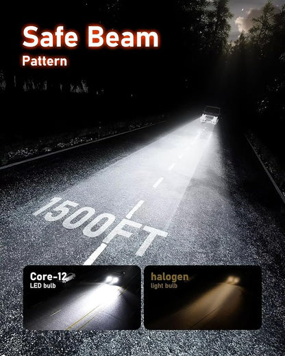 Hikari 2025 25000LM H13 9008 Dual Beam Bulbs, Fog Light, 45W Upgraded Core-9 LED - Image 3