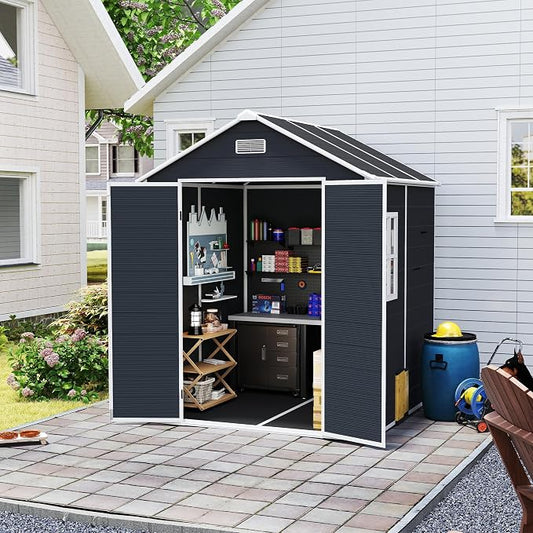 MyVoice 6x6 FT Outdoor Resin Storage Shed by MyVoice
