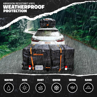 Mockins 60"x20"x6" Heavy Duty Trailer Hitch Cargo Carrier w/License Plate - Image 5