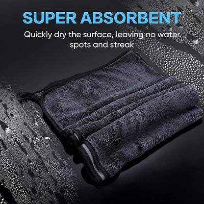 Shiny Wipes Shower Cleaning Cloth, Ultra Absorbent Car Drying Towel, 2 Pack 16 - Image 3