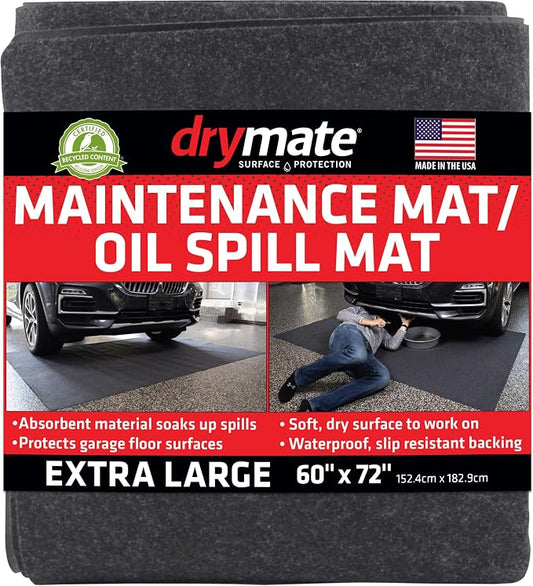Drymate Premium Maintenance Mat Oil Spill Garage Floor Mat, Waterproof by Drymate