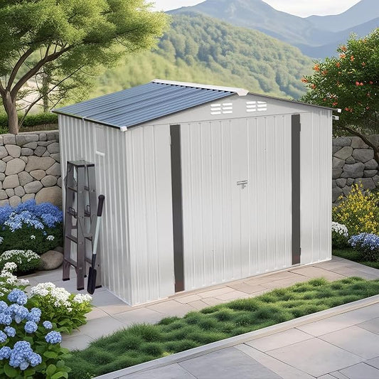 ARMSET 8x6 FT Metal Outdoor Storage Shed by ARMSET