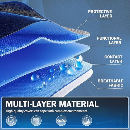 Car Cover Waterproof All Weather Outdoor Windproof Dustproof UV Protection Fit - Image 3