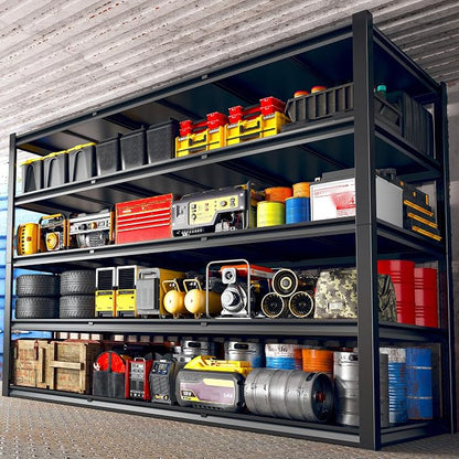 REIBII 60" W Garage Shelving 3000LBS Garage Shelving Heavy Duty Storage Shelves by REIBII
