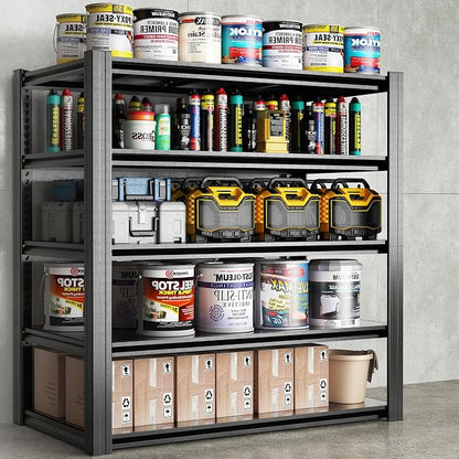 72" H Shelving Unit 5 Tiers Heavy Duty Garage Shelving 3000LBS Storage Racks by EKJOfficials