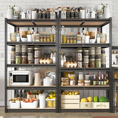 REIBII 2020LBS Storage Shelves 5 Tier Garage Shelving Heavy Duty, Adjustable - Image 8