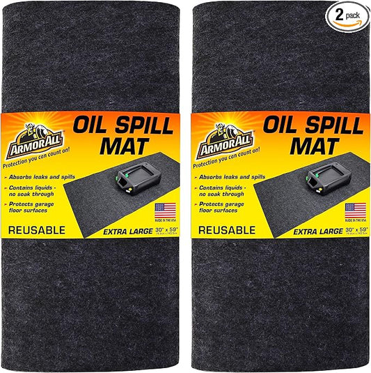 Armor All Premium Maintenance Mat Oil Spill Garage Floor Mat, Waterproof by ArmorAll