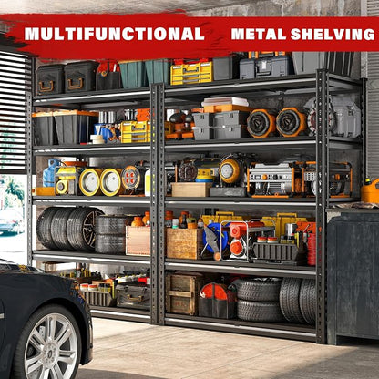 REIBII 3000LBS Garage Shelving 72" H Storage Shelves Heavy Duty Adjustable - Image 2