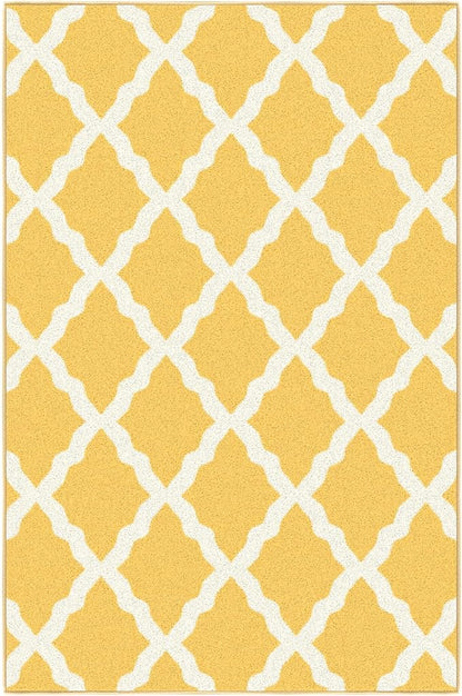 Ottomanson 3'3" x 5' Rugs for Living Room Trellis Area Rug for Bedroom - Image 6
