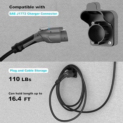 J1772 EV Charger Holder Wall-Mount - Image 3