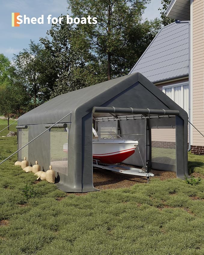 10x20 Ft Carport, Car Port - Image 4