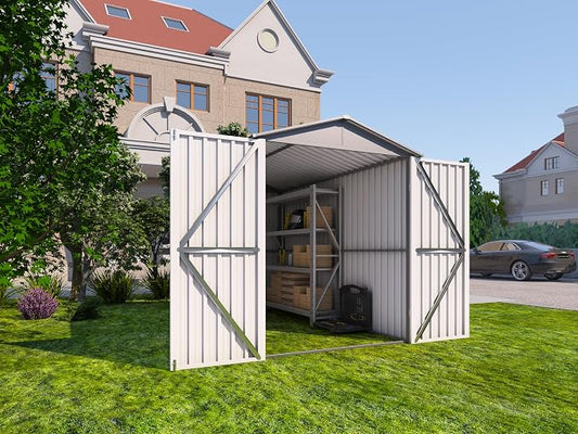 Motorcycle Steel Storage Shed by GDFStudio
