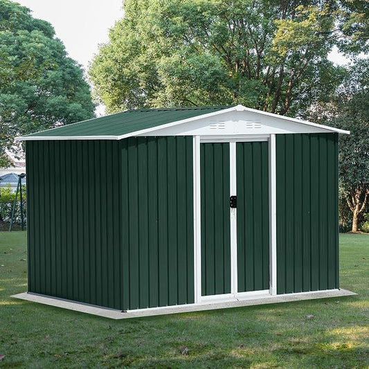 6x8 FT Outdoor Storage Shed, Metal Garden Shed by BNSPLY