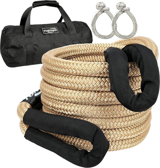 Kinetic Recovery Tow Rope Heavy Duty Offroad Snatch Strap by TUNORD