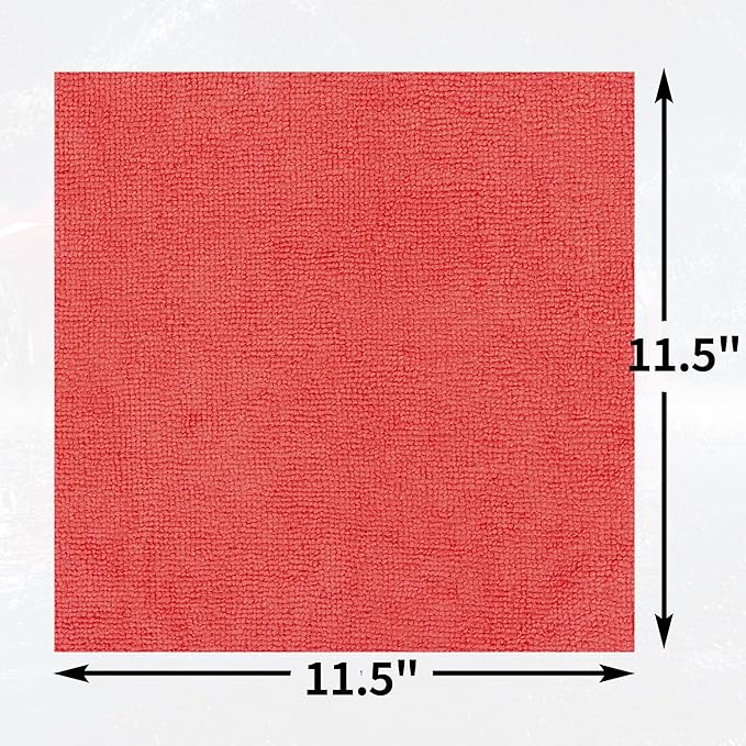 HOMERHYME Shop Towels Rags, 100 Pack Microfiber Cleaning Cloth Bulk Absorbent - Image 8