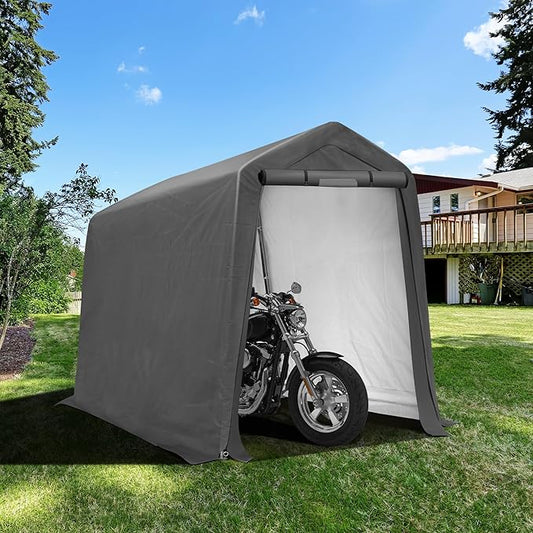 6x7Ft Outdoor Storage Shed, Portable Storage Shed by Raysfung