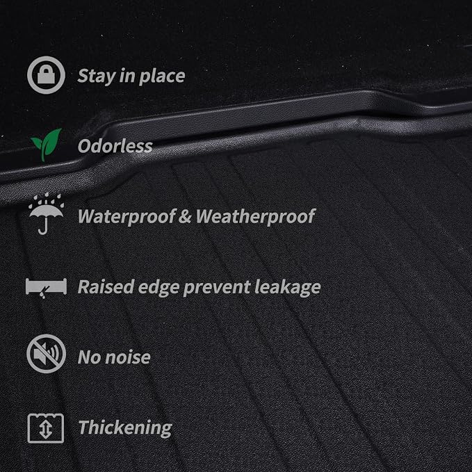 Trunk Mat for 2025 KIA K4 TPE All Weather Protection Car Cargo Liners - Image 5