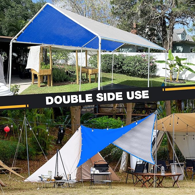 Tarp 16x20 Feet 14 Mil Heavy Duty Waterproof Tarp, Large Multipurpose Cover - Image 2