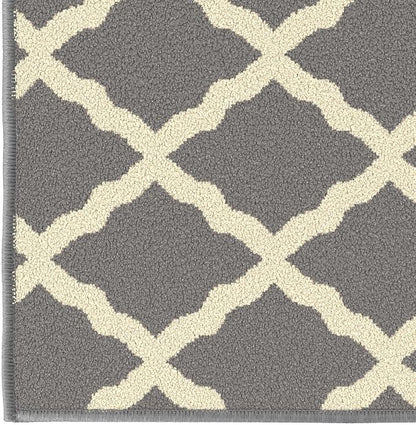 Ottomanson Rugs for Entryway 2'3" x 3' Non Slip Trellis Small Area Rugs Durable - Image 8