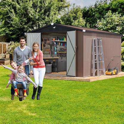 Metal Storage Shed, Outdoor Storage Building 10x12, Large Backyard Sheds - Image 8