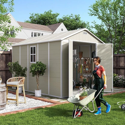 UDPATIO Outdoor Storage Shed 7.5x10.7 FT, Plastic Garden Shed - Image 2