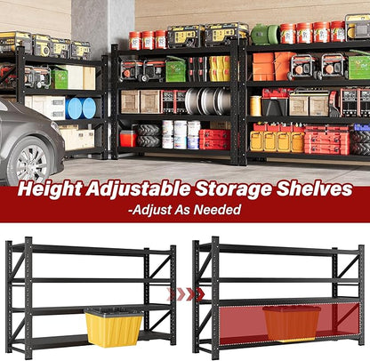 5000LBS Heavy Duty Garage Shelving Units, Metal Garage Shelves, Large Storage - Image 5