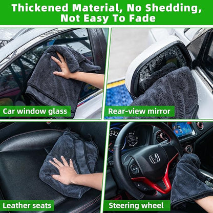 CADONO Large Microfiber Car Drying Towel, Ultra Absorbent Microfiber Cleaning - Image 6