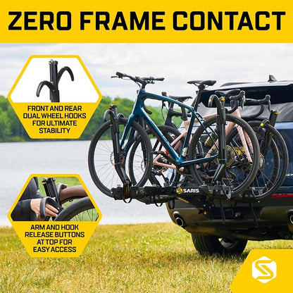 Saris SuperClamp G3 4-Bike Hitch Rack – Lightweight Platform Bike Carrier - Image 2