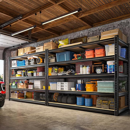 59.8" W Garage Shelving 72" H Storage Shelves 2750LBS Metal Shelving Heavy Duty - Image 4