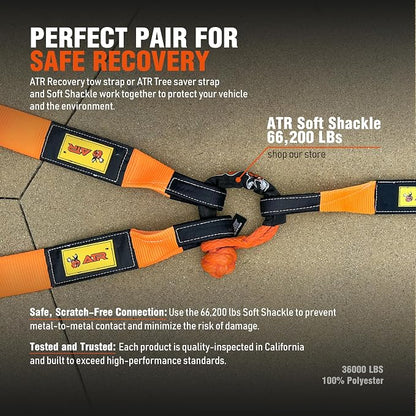 ATR Recovery Tow Strap 3.5" x 20ft – 36, 000 lbs Break Strength, Heavy Duty - Image 7
