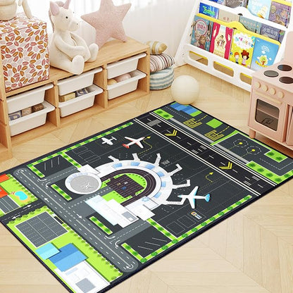 Play Rug for Playroom 3x4 Airport Carpet for Boys Bedroom - Image 6