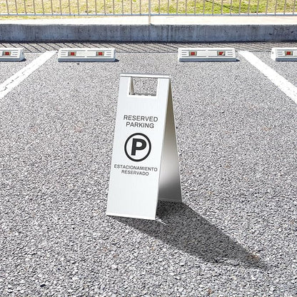 Reserved Parking Sign – Foldable Heavy Duty Plastic A-Frame - Image 2