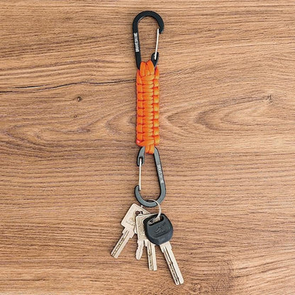 BRAVESHINE Paracord Keychain Carabiner Clip, D Ring Lanyard Hanger Stroller Hook - Image 5