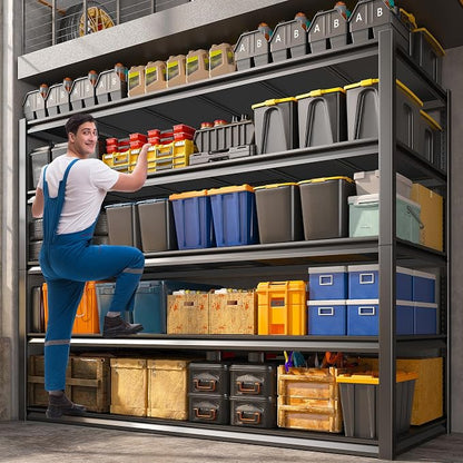 REIBII Garage Shelving 48.2" W Storage Shelves 3000LBS Heavy Duty Shelving - Image 2