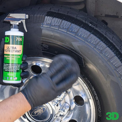 3D Ultra Protectant Tire Shine Spray – Water-Based High Gloss Tire Dressing | - Image 6