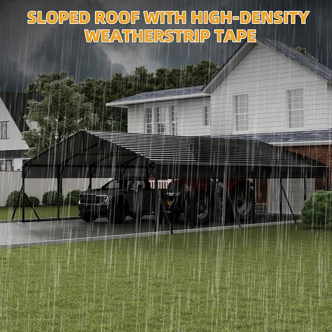 20' x 30' x 8.5' Heavy Duty Metal Carport - Image 9