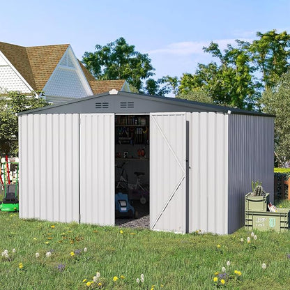 AECOJOY Shed 12' x 10' Storage Shed Large, Sheds & Outdoor Storage Clearance - Image 2
