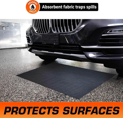 Armor All Premium Oil Spill Mat, Garage Floor Maintenance Mat, Absorbent Oil Pad - Image 2