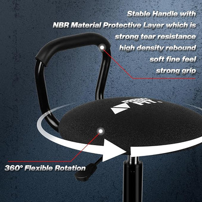 Garage Stool, Adjustable Height Swivel Work Mechanic Shop Stool - Image 4