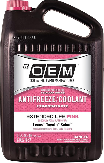 Recochem OEM 86-174POEM Pink Premium Antifreeze Concentrate Extended Life PINK by OEM